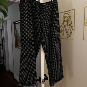 Banana Republic Black Pants with White Dots